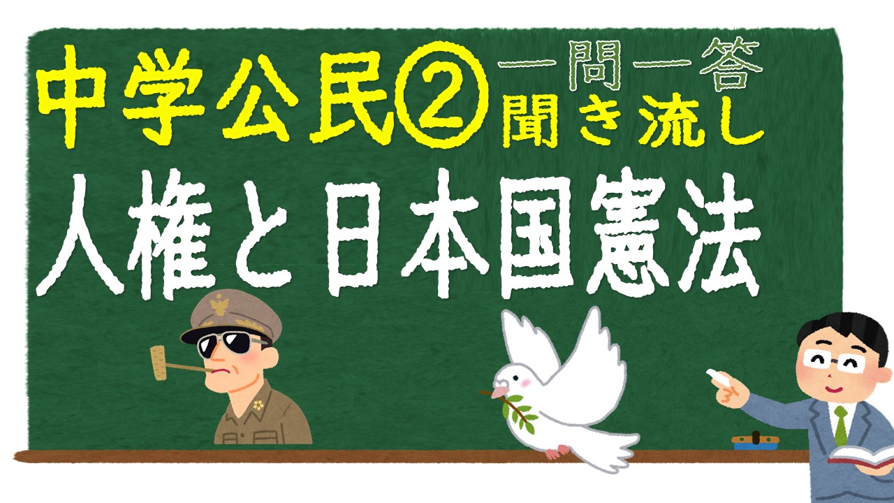 中学公民　一問一答　人権と日本国憲法